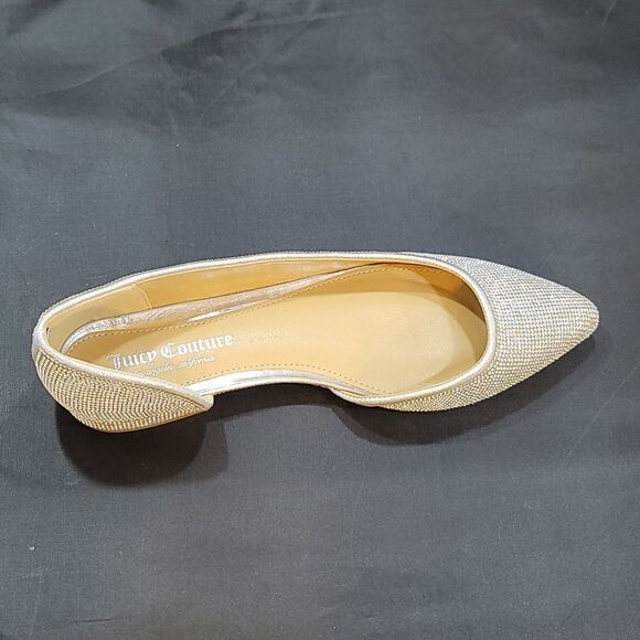 BRAND NEW JUICY COUTURE JEWEL STUDDED D'ORSAY POINTED TOE SLIP-ON FLAT S… - Picture 13 of 15